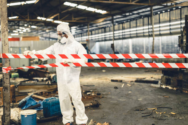 Professional Biohazard Cleanup technician working in Red Bank, TN